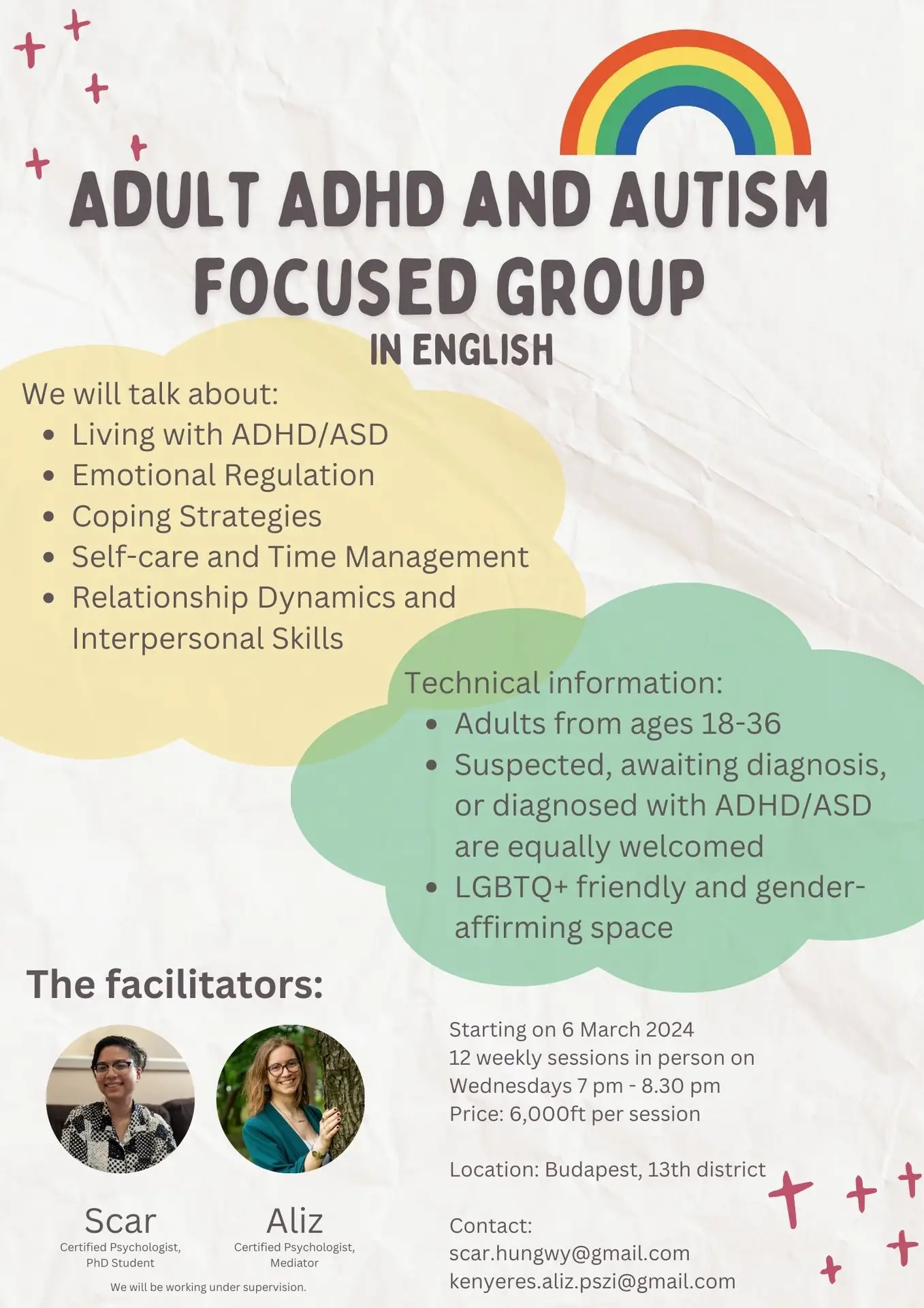 AuDHD support group flyer